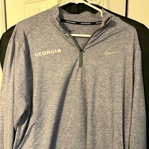 New Georgia Bulldogs 1/4 Zip. Nike Running